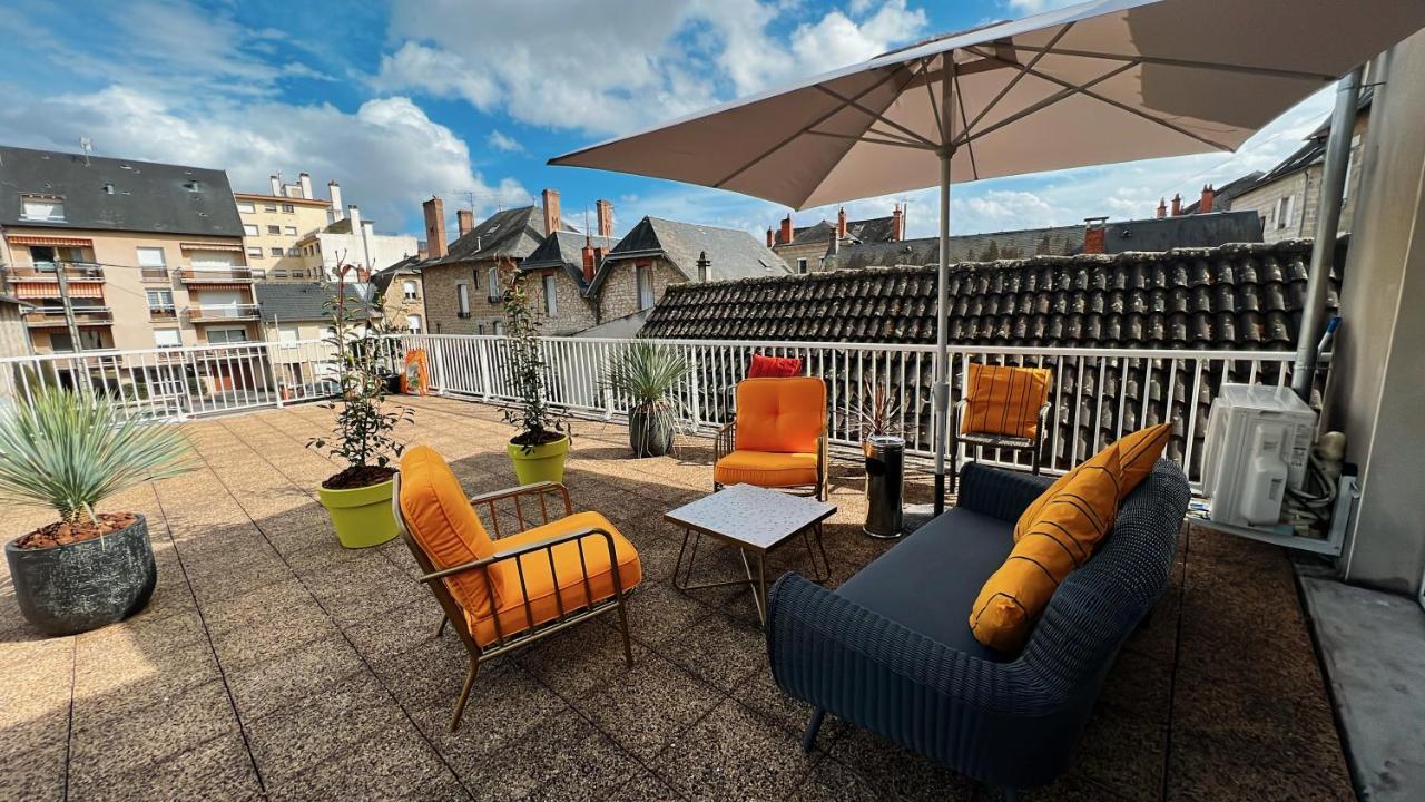 Accueillant T2 Renove Clim Centre Ville Terrasse Brive-la-Gaillarde Exterior foto